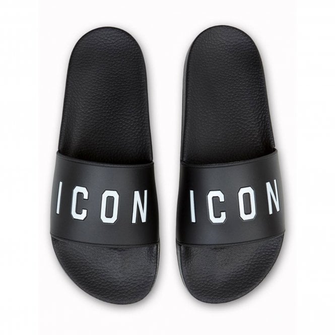 DSQUARED2 DSQUARED2  | Icon FFM0102 Flip Flop Slides - Black